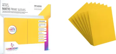 Produktbild von Gamegenic - Matte Prime Sleeves Yellow (100)