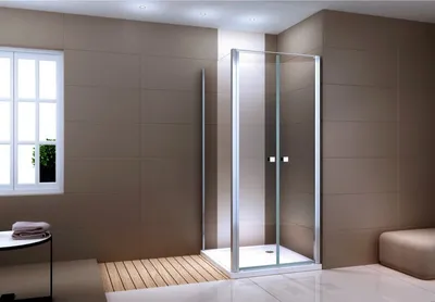 Produktbild von Eckdusche EX416-2 - 6mm - Nano Echtglas - 90 x 90 x 195 cm