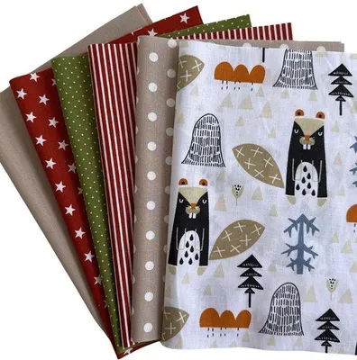 Immagine prodotto di Tessuto in cotone patchwork 12 x 25 x 35 cm, giallo-grigio