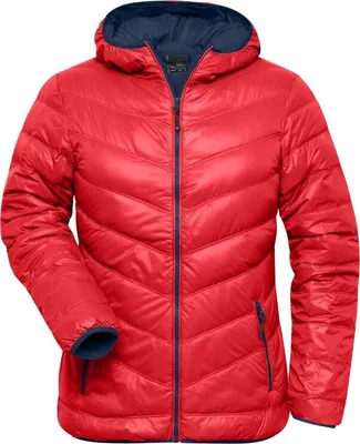 Produktbild von Ladies' Down Jacket red/navy, Gr. M