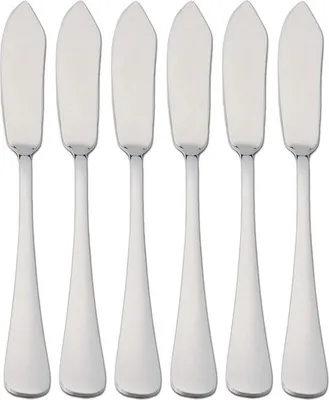 Zdjęcie produktu dla 6 noży do ryb 21 x 2,2 cm, stal nierdzewna 18/0, prosty i elegancki design