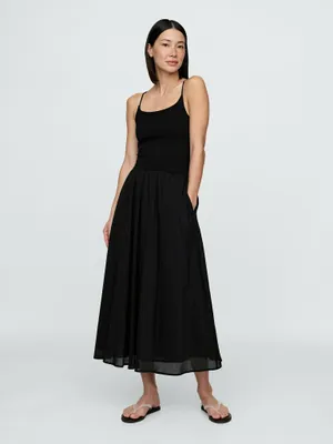 Produktbild von GAP Maxikleid ärmellos mit Taschen, A-Linien-Rock und Rundhalsausschnitt, Größe L