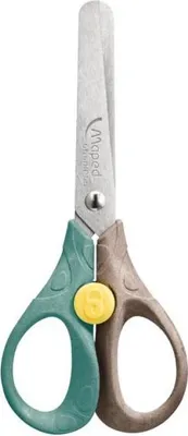 Image de Maped 473120FM ciseaux à bouts ronds Universel Découpe droite Marron, Vert, Acier inoxydable