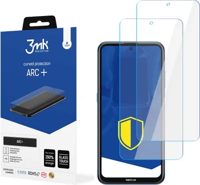 Produktbild von 3mk Display Schutzfolie ARC+ für Nokia X10  0,17mm Self-Heal (2 Stück)