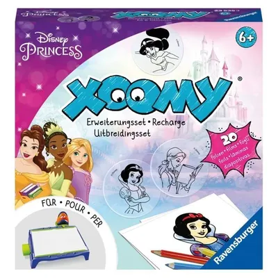 Produktbild von Xoomy Disney Prinzessinnen Nachfüllpack, Ravensburger Zeichenspiel, 6+ Jahre, Zeichenvorlagen, Für Xoomy Projektor