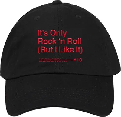 Produktbild von The Rolling Stones - "It´s Only Rock N Roll" Baseball-Mütze für Herren/Damen Uni RO3322 (Einheitsgröße) (Schwarz)