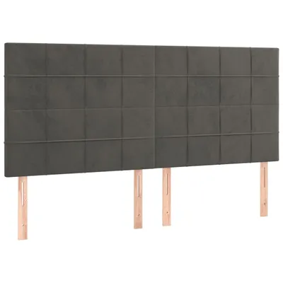 Immagine prodotto di Testiera Grigio Scuro 180x5x118/128 cm Velluto