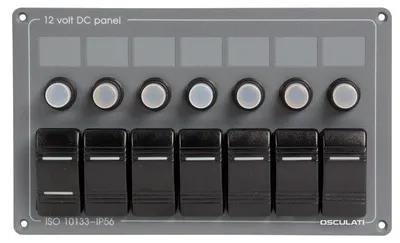 Image de Tableau de horizontal avec 7 interrupteurs, 1 pièce