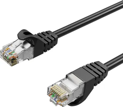 Produktbild von RJ45 Patchkabel CAT 7 Rohkabel U/UTP schwarz 1m