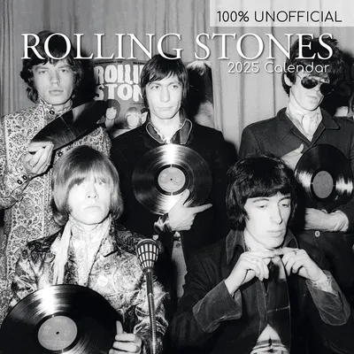 Zdjęcie produktu dla Kalendarz ścienny 2025 Rolling Stones | BrownTrout Publishers Inc | 30x30 cm