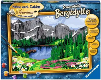Produktbild von Ravensburger Malen nach Zahlen - Sommerliche Bergidylle