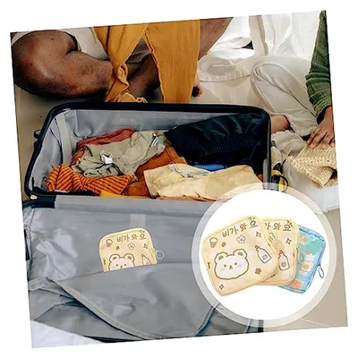 Produktbild von 3er Set Aufbewahrungstaschen für Damenbinden mit Cartoon-Muster