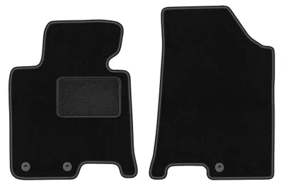 Image de Tapis avant en moquette pour Hyundai i40 2011- (break/berline) – 2 pièces, noirs, sur mesure – Wielganizator LUX