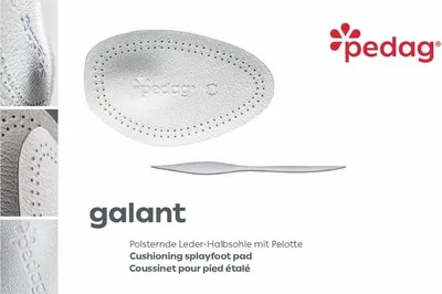 Produktbild von pedag Galant halbe Sohle für Zehenbereich mit Pelotte, Weichpolsterung, Leder 39/40