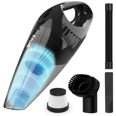Produktbild von Brixy Handstaubsauger, kabellos – Handstaubsauger – inkl. Aufsätze – Handstaubsauger – Grau