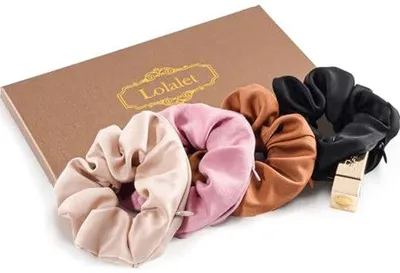 Produktbild von Famanu Haargummis Elastisch und Weich - 4 Stück für Damen und Mädchen