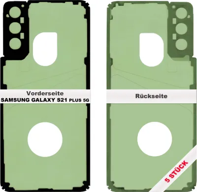 Produktbild von 5x Samsung Galaxy S21 + Plus Akkudeckel Klebefolie Kleber Backcover Rahmen Batterie Glue