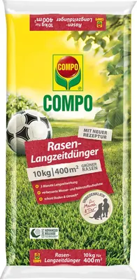 Obrázok produktu pre COMPO Dlhodobé hnojivo na trávnik pre 400 m² - 10 kg