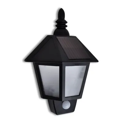 Produktbild von Solar Wandleuchte mit Bewegungsmelder, LED Außenlampe für Garten, Balkon & Terrasse, Solarbetrieben, IP65, Warmweiß & Kaltweiß, Schwarz
