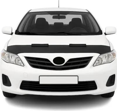 Image de Protège Capot pour Toyota Corolla Berline 2007-13 Masque de voiture vinyle Noir
