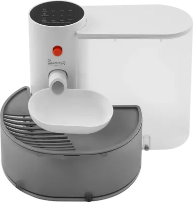 Produktbild von Trinkbrunnen für Haustiere - Automatischer Wasserspender - Akkubetrieben 2000 mAh Li-ion 3,7 V - 1,2 W - Für Katzen & kleine Hunde - ABS/AS - Weiß