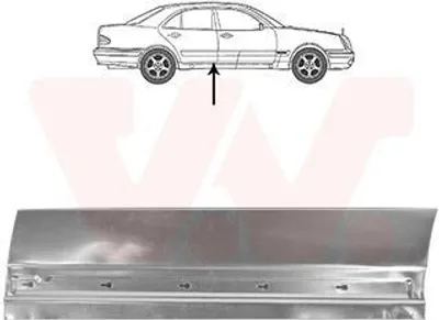 Produktbild von VAN WEZEL 3028178 Autotür Reparaturblech äusserer Teil unterer Teil hinten Rechts passend für MERCEDES-BENZ E-Klasse Limousine (W210)
