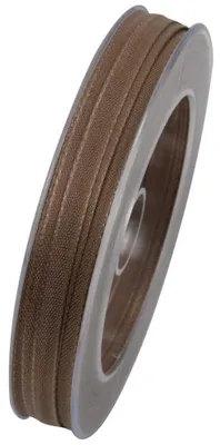 Produktbild von Webband, Schleifenband 6mm braun 40m Rolle (1m=0,20EUR) Goldina