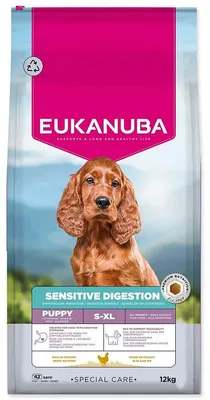 Productafbeelding van Eukanuba Special Care Puppy Sensitive Digestion, 12 kg voer voor puppy's met een gevoelige spijsvertering