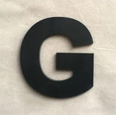 Produktbild von Wandaufkleber Buchstabe schwarz 9 x 7,4 cm, Buchstabe G
