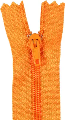 1 Reißverschluss spiral 20cm x 3mm unteilbar, Autolock, flame orange