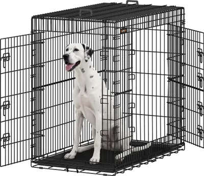 Produktbild von Hundekäfig, Hundebox klappbar,XXL(hoch) mit 2 Türen, ausziehbare Kunststoffschale