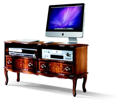 Produktbild von Wohnzimmer Holz Möbel Sideboard tv Lowboard rtv Schrank Italienische Barock Neu