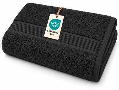 Zdjęcie produktu dla Ręcznik do sauny, frotte, 500 g/m², 80 x 200 cm, czarny