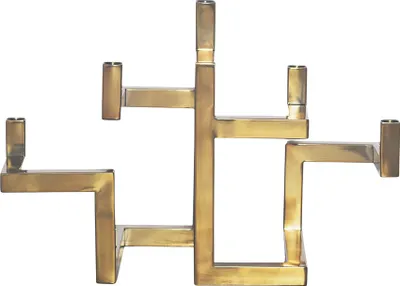 Produktbild von riess-ambiente Eleganter Kerzenhalter ABSTRACT 50cm gold für fünf Kerzen handmade