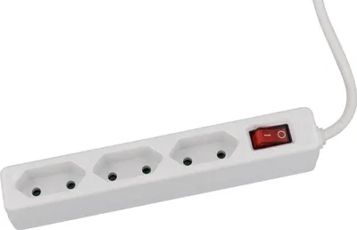 Produktbild von as-Schwabe Euro-Steckdosenleiste 3-fach 1,4m Leitung 230V Ein-Ausschalter IP20