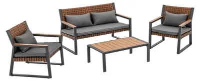 Produktbild von raumhirsch Gartenmöbel Set TEXAS für 6 Personen Gartentisch mit 6 Stühlen Sitzgruppe Essgruppe Terrassenmöbel Outdoor