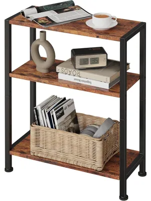 Immagine prodotto di Tavolino stretto da 18 cm, color vintage marrone/nero, ideale per spazi ridotti