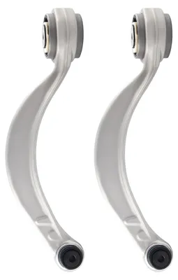 Image de 2 bras de suspension avant infšŠrieurs (gauche et droit) pour l'essieu avant des Jaguar S-Type, XF, XJ et X350