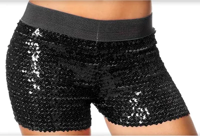 Image de Short à paillettes noir Taille : 36-38