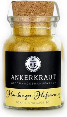 Immagine prodotto di Ankerkraut Hamburg harbour curry curry in un barattolo di sughero 60 g curry mix