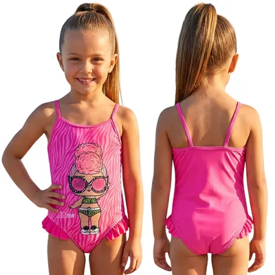 Produktbild von LOL SURPRISE Einteiliger Badeanzug für Mädchen, für das Schwimmbad und den Strand 98-104