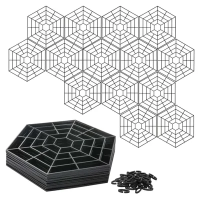 Productafbeelding van 1.09 Set van 20 vijverroosters – elk ongeveer 31x31 cm – vijverroosters ter bescherming tegen katten en vogels