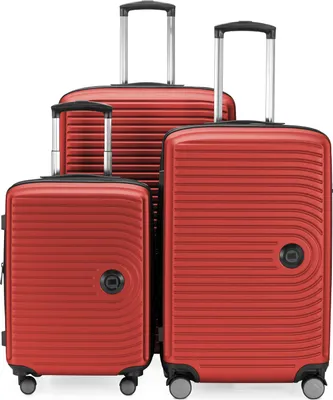 Produktbild von HAUPTSTADTKOFFER - Mitte - Koffer-Set 3 Trolley Hartschale, TSA, XXL Erweiterung, 4 Rollen (S, M & L),Rot