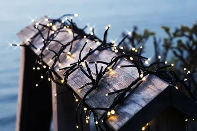 Produktbild von Sirius Top-Line System Lichterkette Cluster Erweiterung 200 LED warmweiß 3 m schwarz