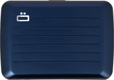 Produktbild von Ögon Stockholm V2 Aluminium Kartenetui RFID-safe Card Holder Navy Blau