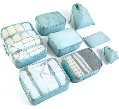 Produktbild von Koffer-Organizer – 8-teilig – Nylon – Packwürfel