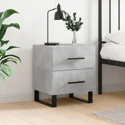Zdjęcie produktu dla vidaXL Stolik nocny betonowy szary 40x35x47,5 cm materiał drewnopochodny