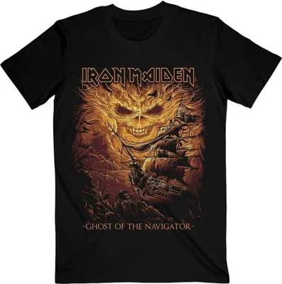 Obrázok produktu pre Iron Maiden Ghost of the Navigator Black L Tričko