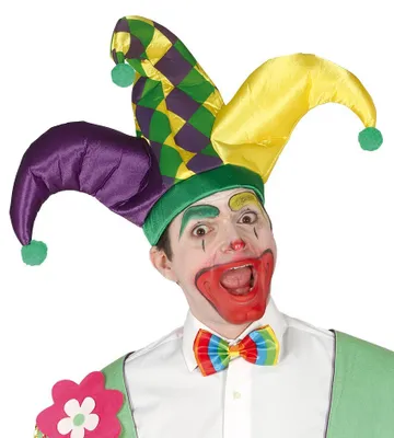 Immagine prodotto di Cappello arlecchino clown adulto colorato