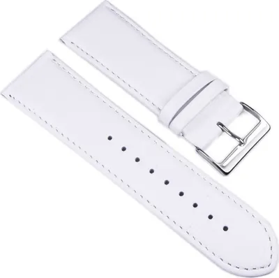 Produktbild von Beach Uhrenarmband Kalbslederband 26mm Weiss 401126S